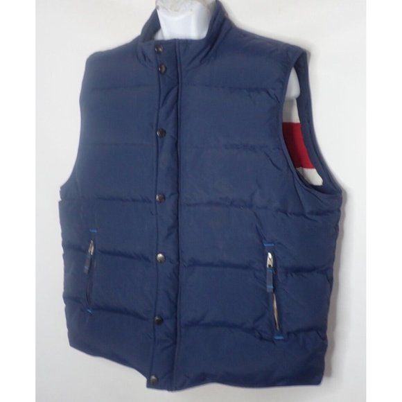 Boden Mens Down Vest XXL Zip Blue‎ with Dog Print Union Jack Interior Zip - Picture 3 of 9